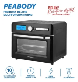 Peabody AirOven Max 💨 | Horno, Freidora y Sabor en Todo en Uno