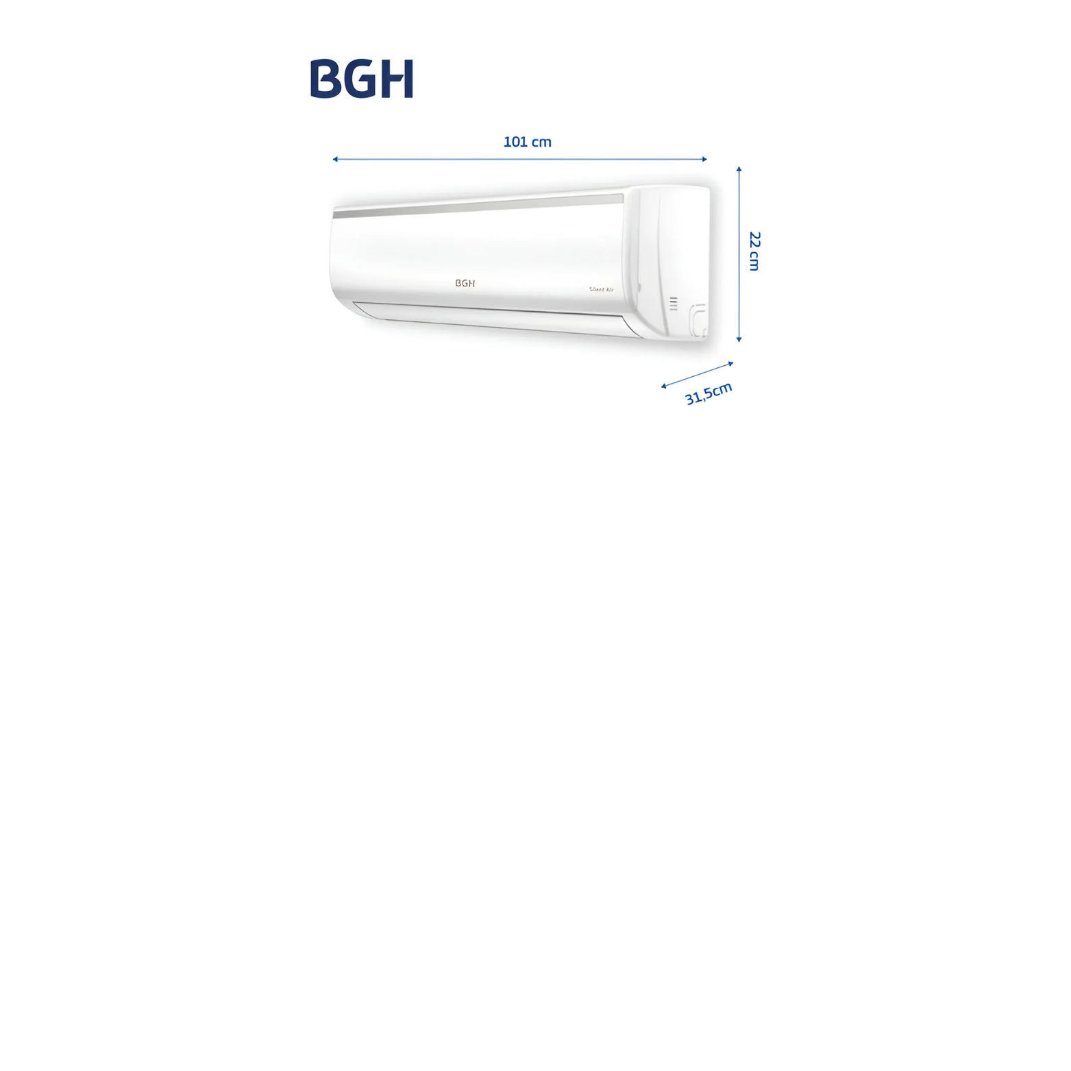 Aire Acondicionado Split Frío/calor Bgh 5500f Bs64wchu Color Blanco - Imagen 3