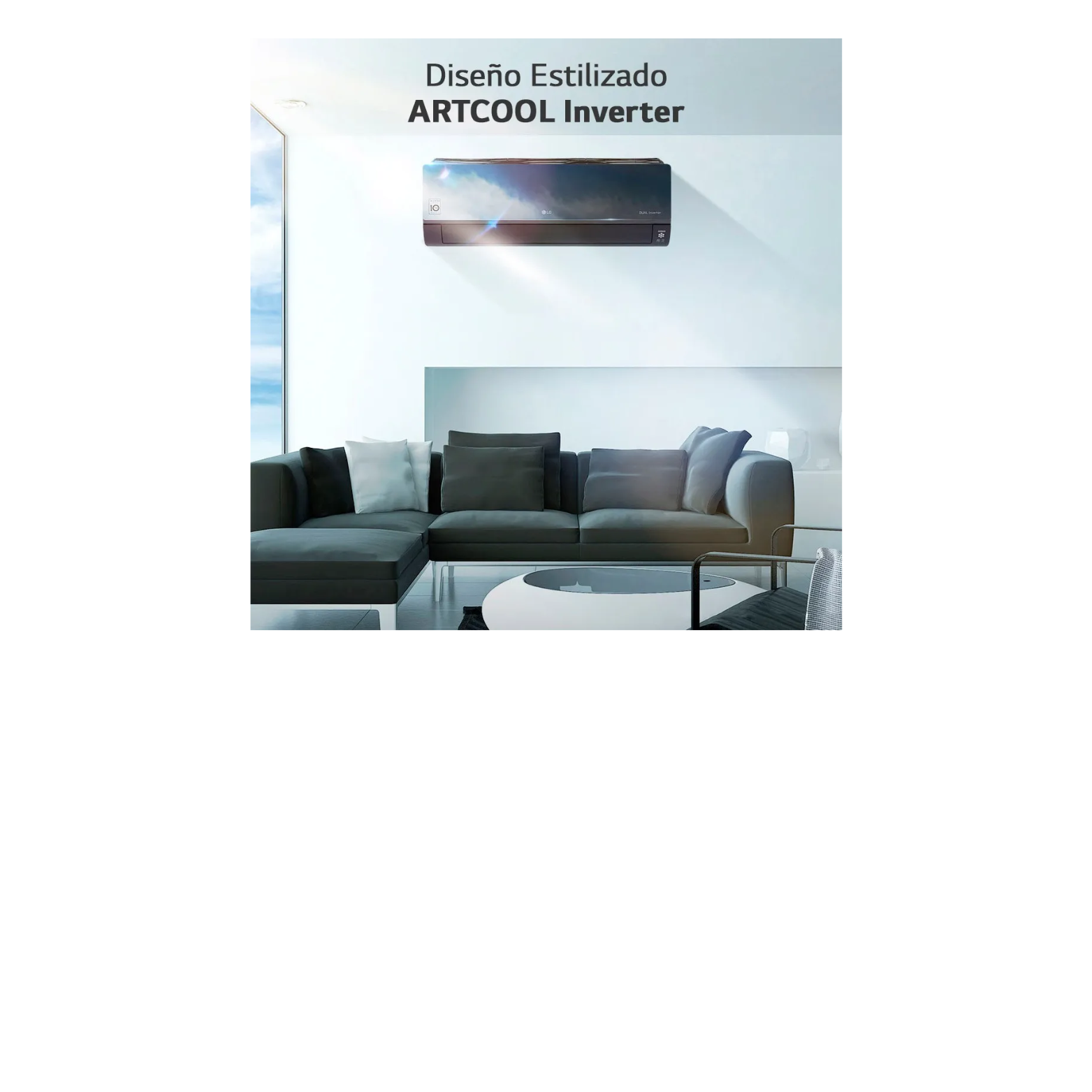 Aire Acondicionado LG Inverter Artcool 3000 Frigorías Color Negro - Imagen 4