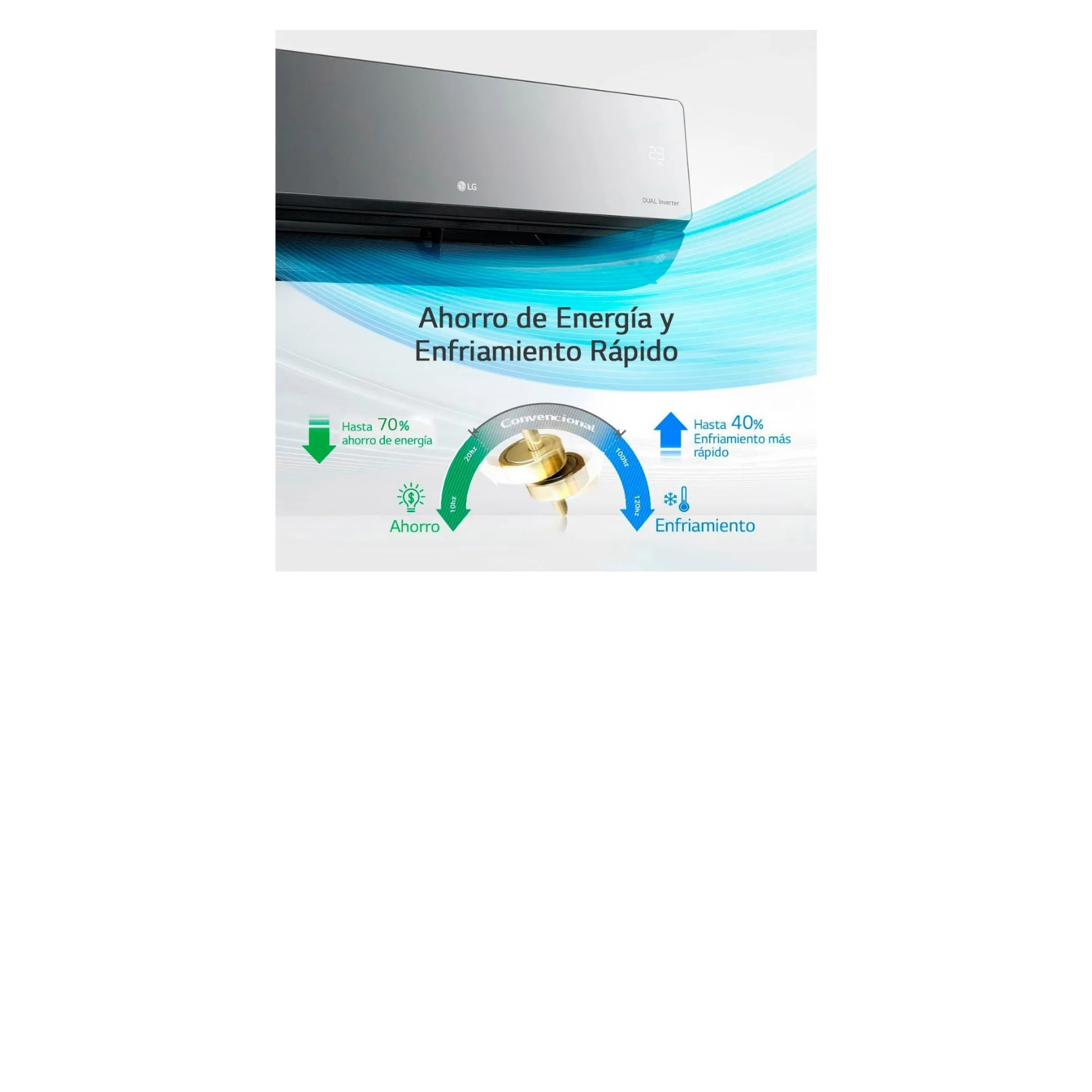 Aire Acondicionado LG Inverter Artcool 3000 Frigorías Color Negro - Imagen 5