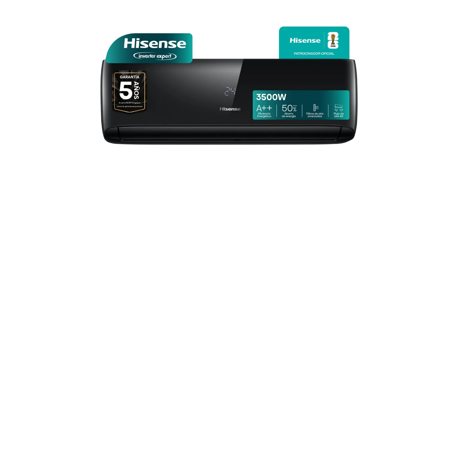 Aire Acondicionado Split Inverter Frío Calor Hisense 3010 Frigorías 3500 Watts - Imagen 4